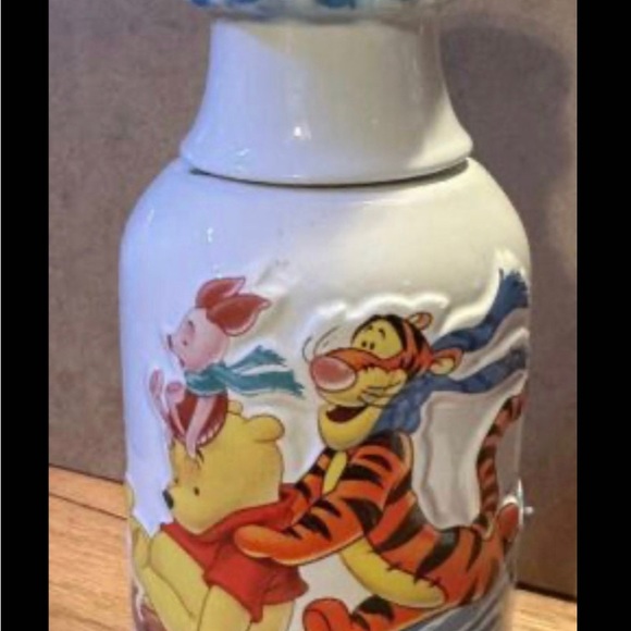 DISNEY Winnie the Pooh & Friends Tiger Piglet Embossed Ceramic Milk Bottle Jug - Picture 2 of 4